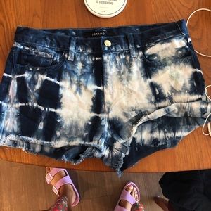 Tie dye cutoffs